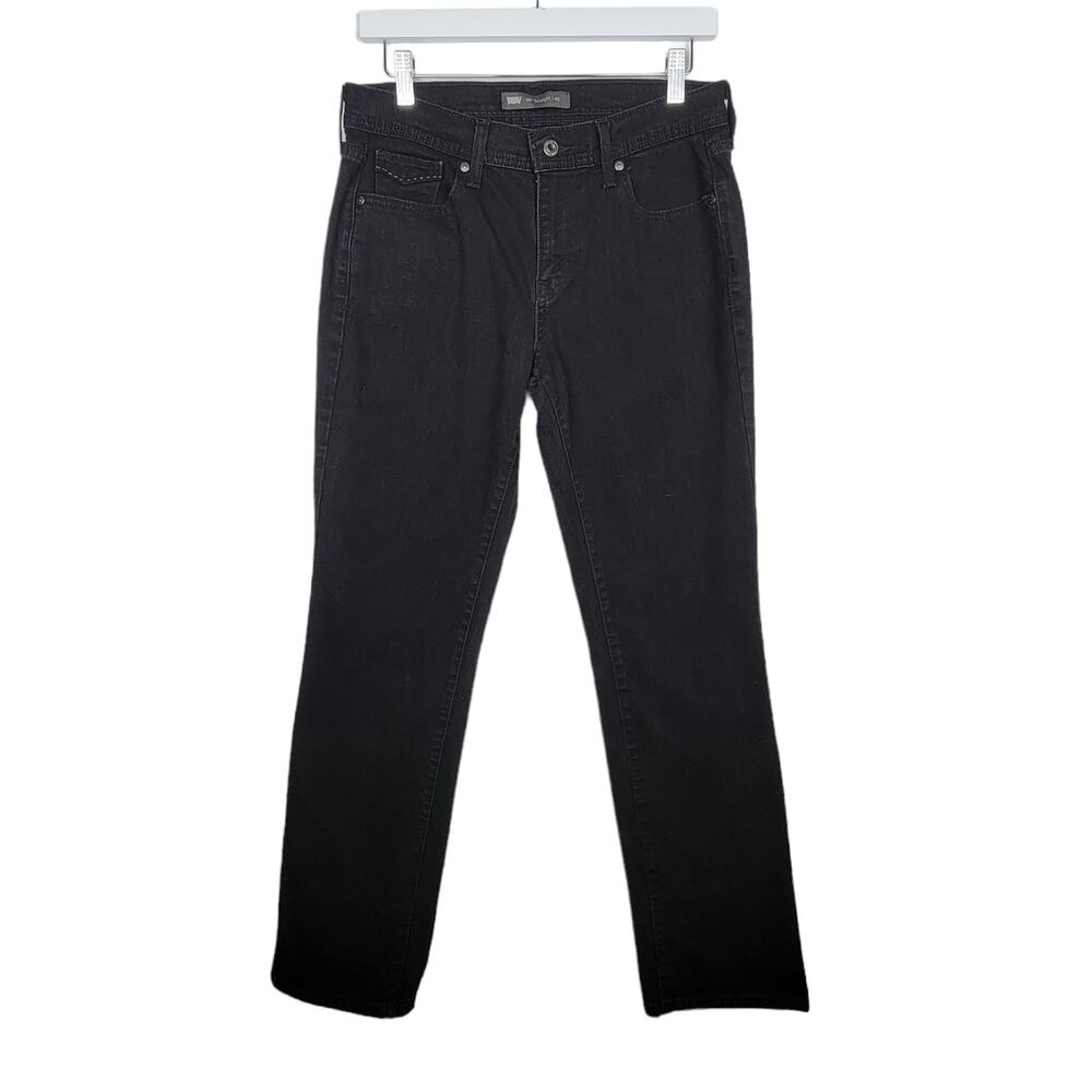 LEVI'S 505 Black Tab Black Patch Straight Leg Zip Fly Jeans - Size 6M - Picture 4 of 8